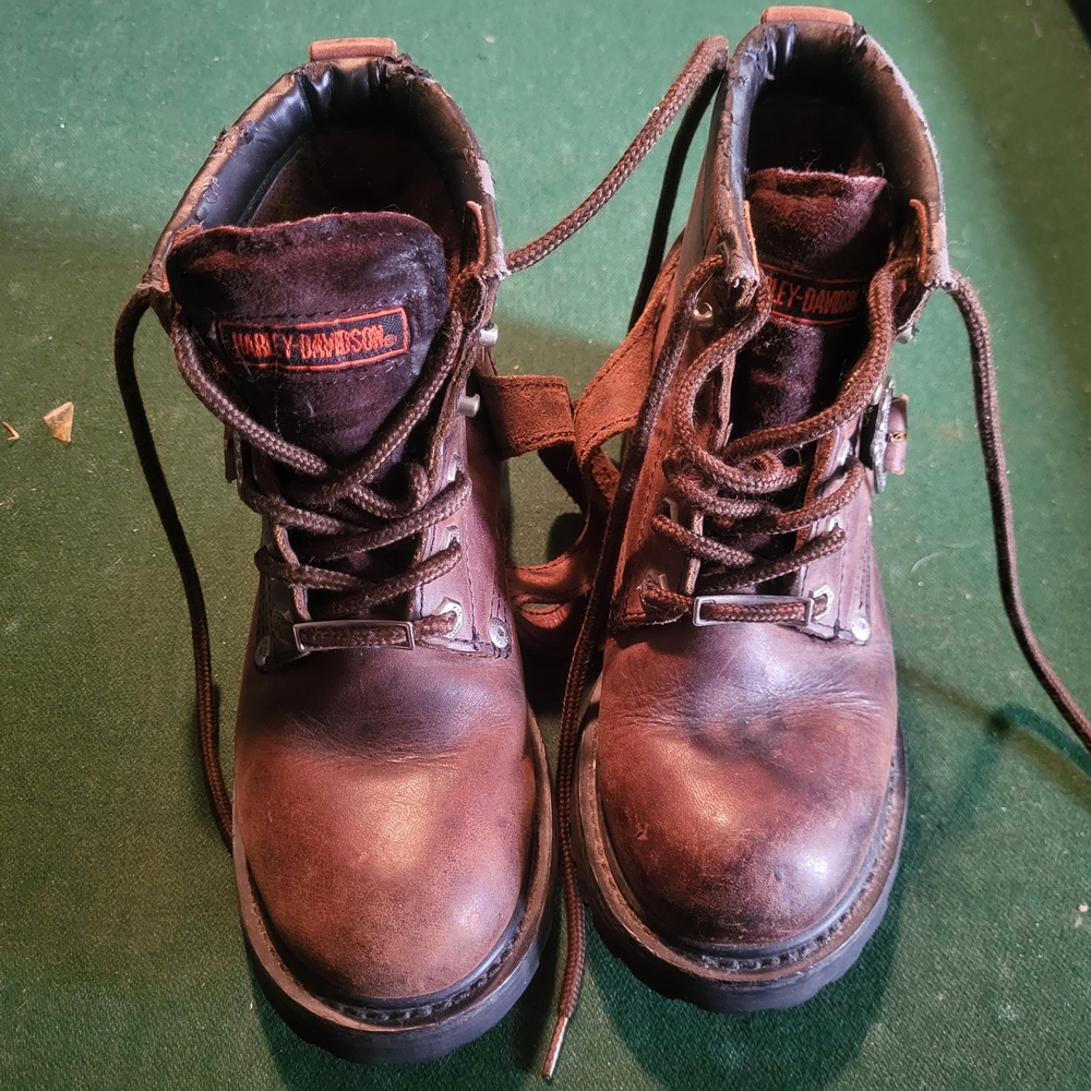 Harley-Davidson Men's Brown Leather Boots